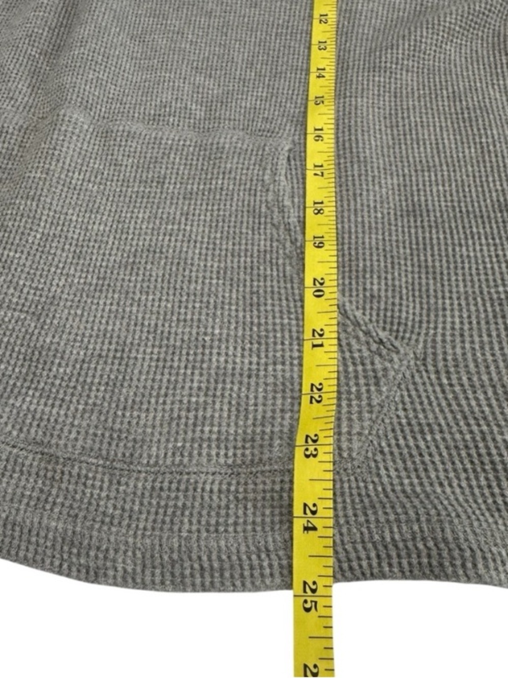 Polo Ralph Lauren Men's Gray Waffle Hoodie Lightweight Sweatshirt Size Large - Picture 7 of 7